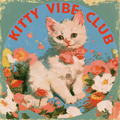 Custom pet portrait example in the Kitty Vibe Club painted style